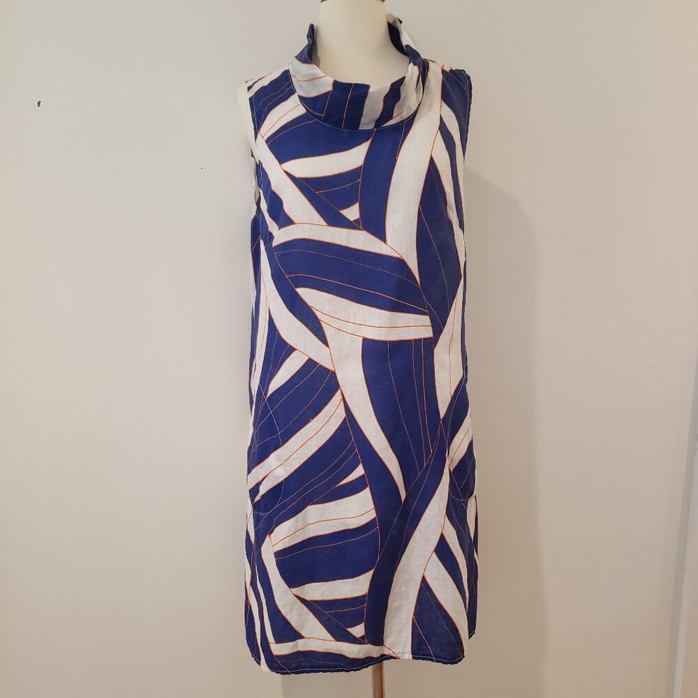Lina Tomei Linen Print Dress